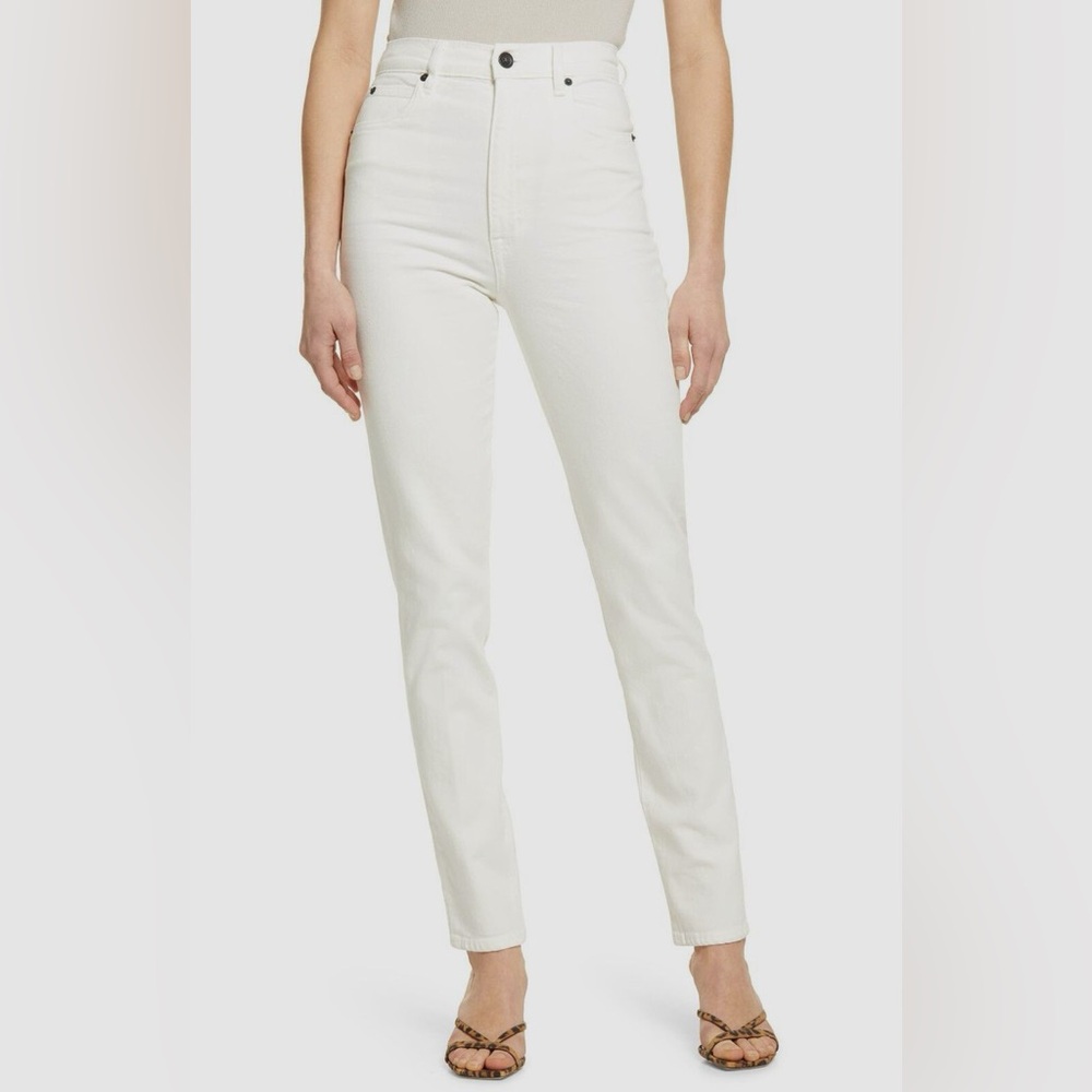 SLVRLAKE Beatnik High Waist Ankle Slim Jeans White NWT Size 26 & 27